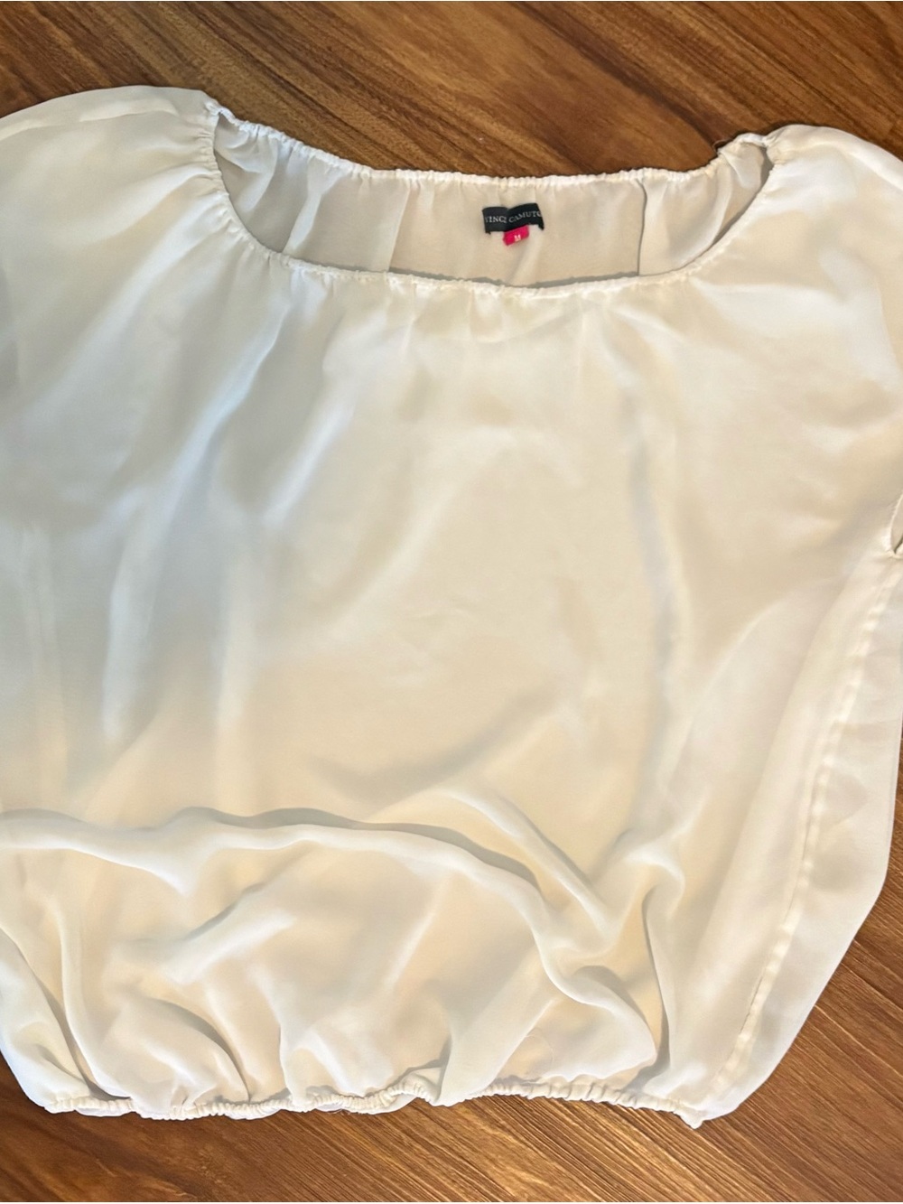 Vince Camuto CreamBlouson Shell Top